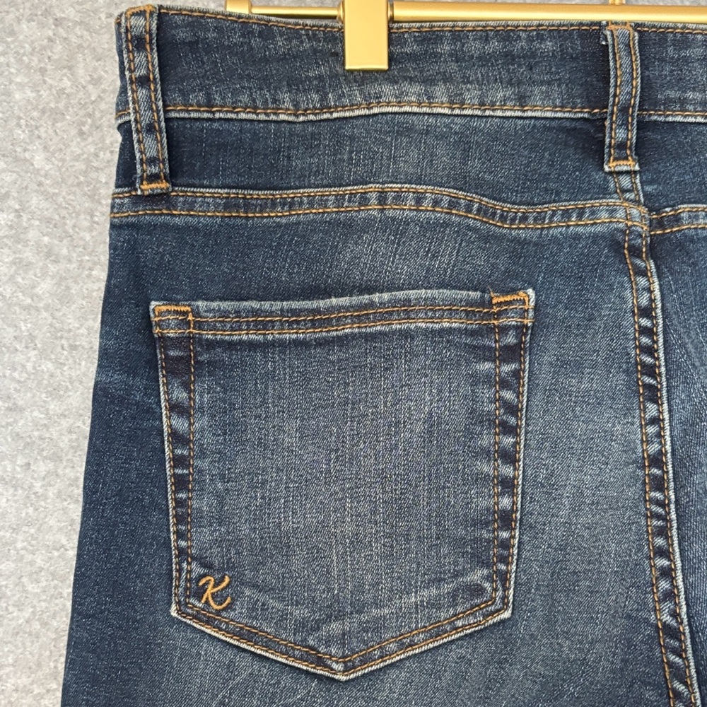 Kut from the Kloth Stella High Rise Flare Jean Pant 4 Dark Base Wash - Picture 5 of 16